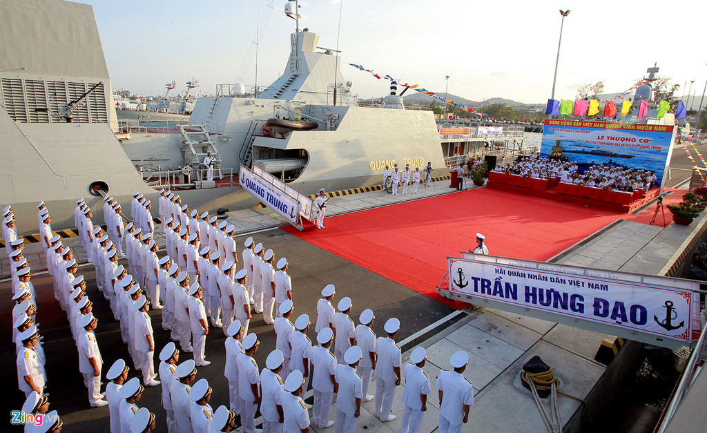 Thượng cờ 2 tàu hộ vệ tên lửa Gepard 3.9 Quang Trung, Trần Hưng Đạo